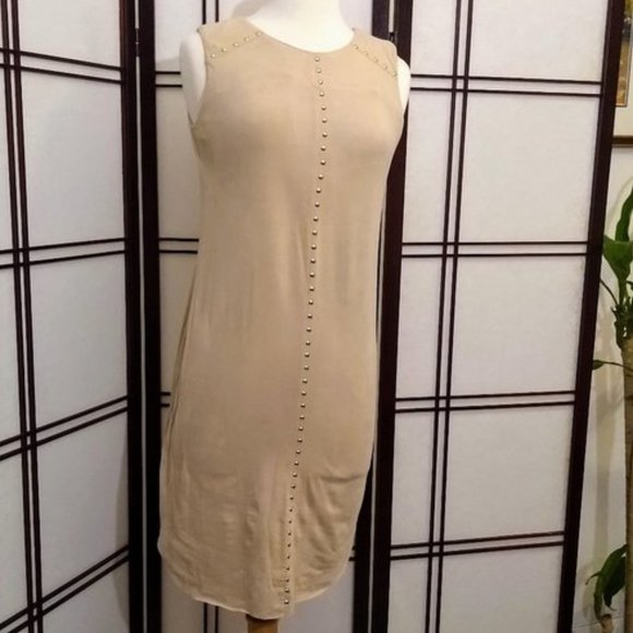 Emma & Michele Dresses & Skirts - Suede Gold studded Dress/Tunic